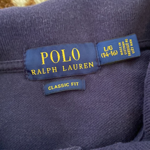 Ralph Lauren Polo shirts lot of 3 olive green, gray, and navy size L (14… - Picture 2 of 7